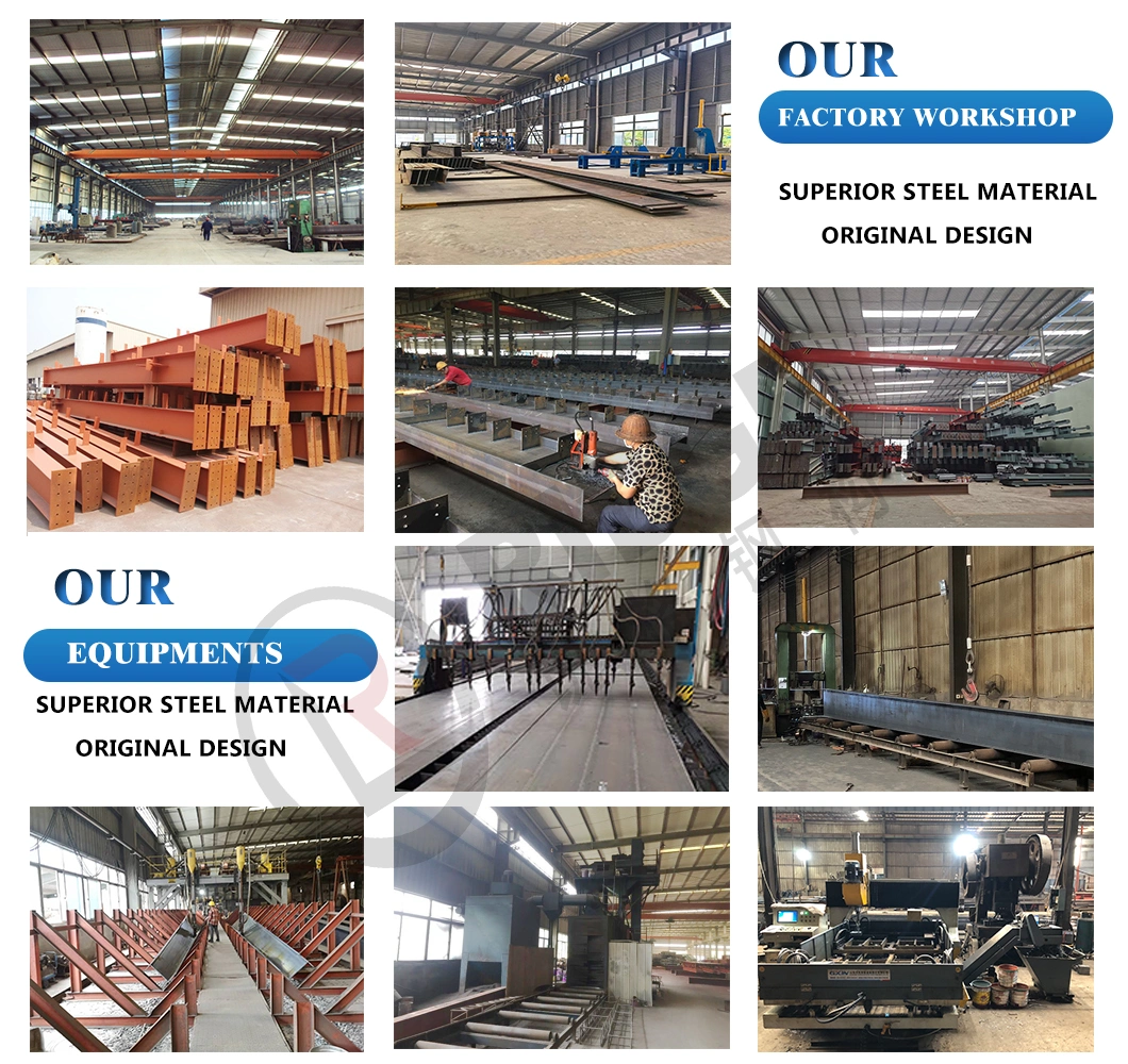 Portal Frame Steel Structure Building Construction for Prefabricated Commercial Warehouse /Industrial Fabricated Workshop /Prefab Office/Farm Metal Shed
