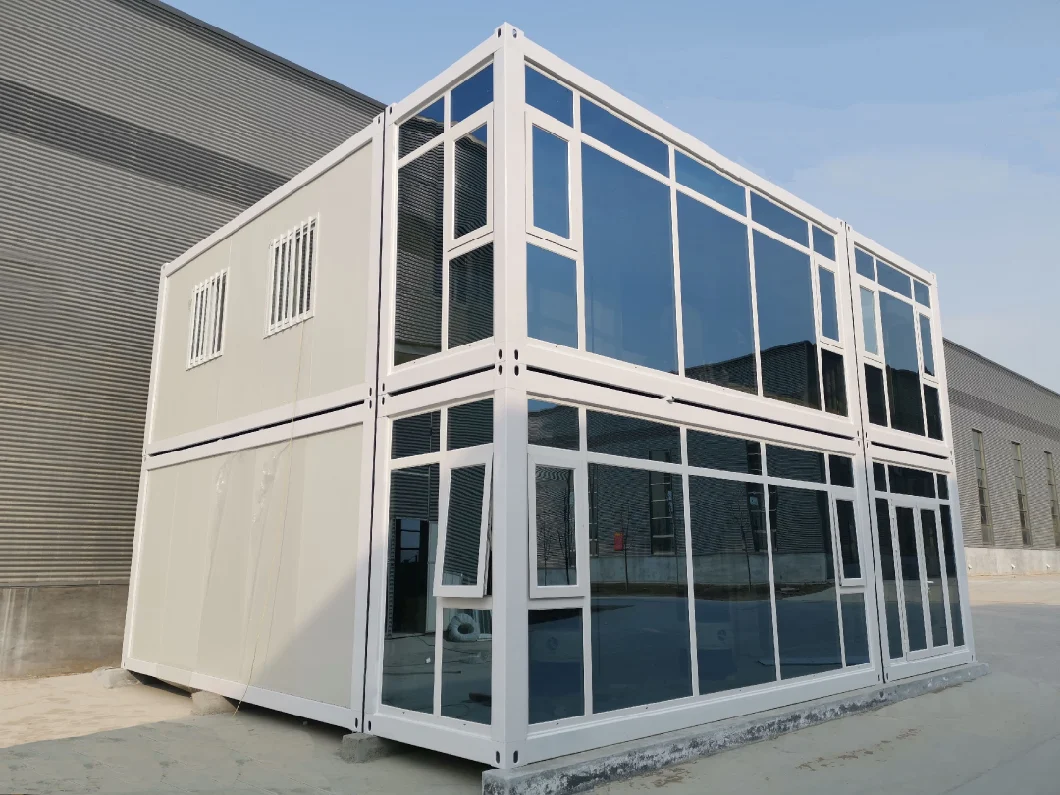 Sandwich Panel Prefabricated/Prefab Flat Pack Good Price Foldable Mobile Portable Expandable Luxury Shipping Container House for Single Apartment Steel Home