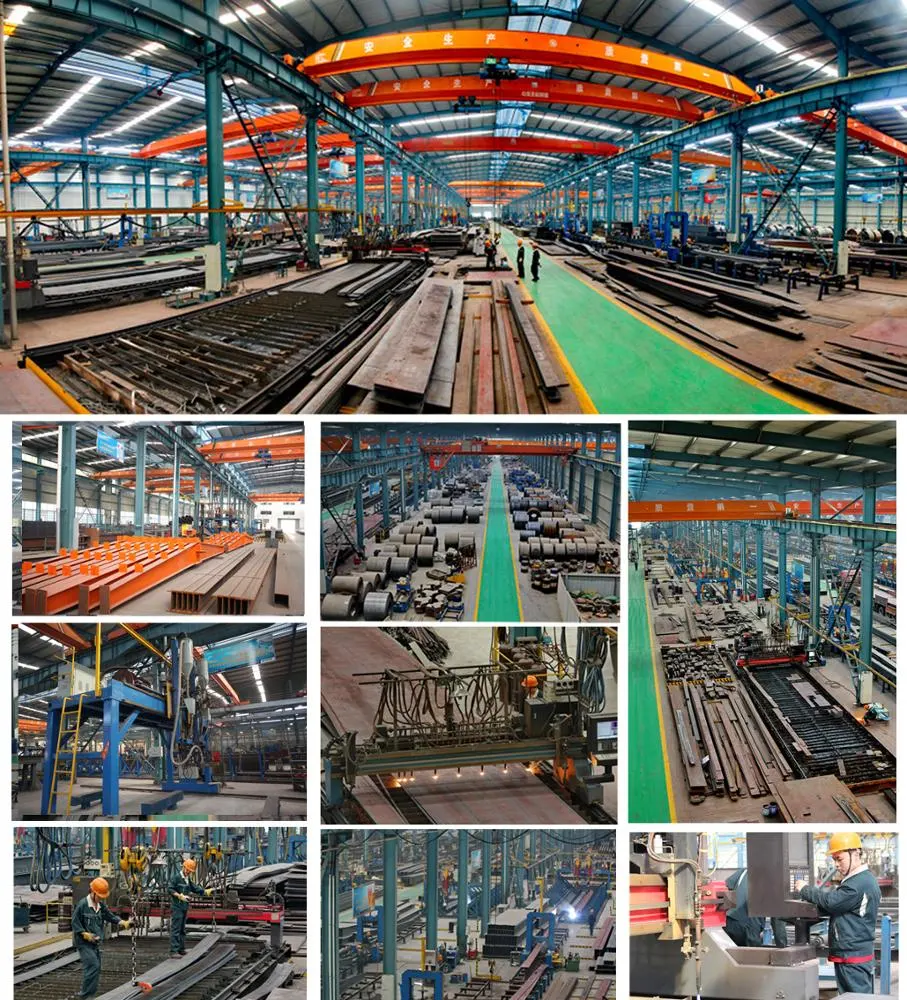 Prefabricated Light Weight Industrial Structure Steel Building Hangar Workshop Warehouse