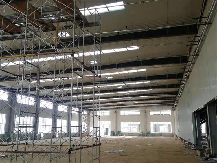 Prefab/Prefabricated Industrial Factory Project Storage/Hangar Metal Frame Construction Warehouse Steel Structure Building Workshop for Export Installation