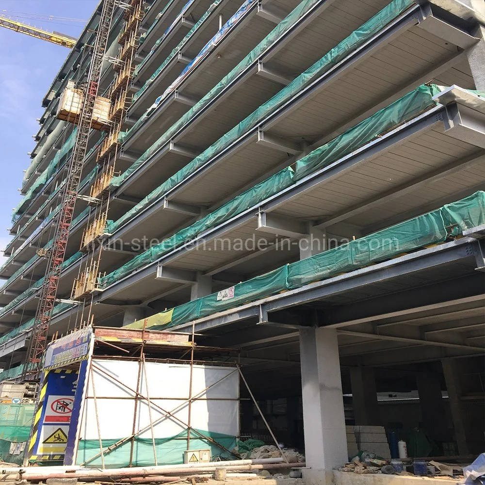 High Rise Prefabricated House Building Frame Construction Hotel Steel Structure