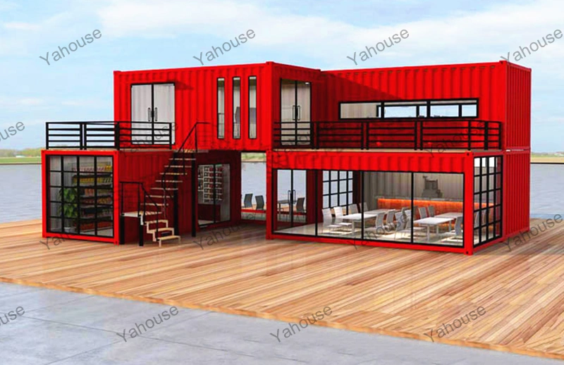 Architect Designed Double Storey Prefab Modern Luxury Modular Building Steel Tiny Shipping Portable Prefabricated Villa Camp Home Construction Container House