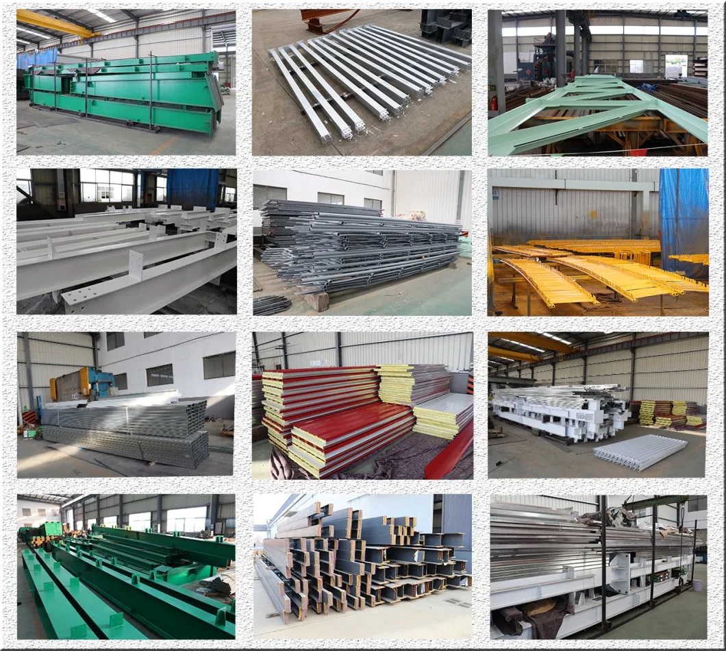 Steel Structure Green Chicken Poultry Structure Fabrication Poultry Farm Houses Price
